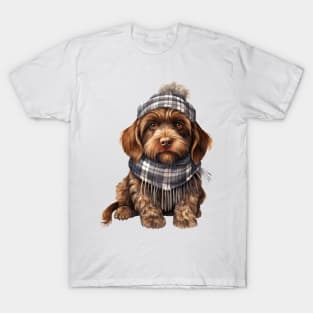 Winter Wirehaired Pointing Griffon Dog T-Shirt